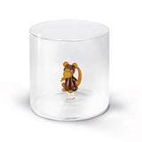 wd lifestyle wd lifestyle bicchiere vetro borosilicato cc 250 ml decoro scimmia ean 8055035680521