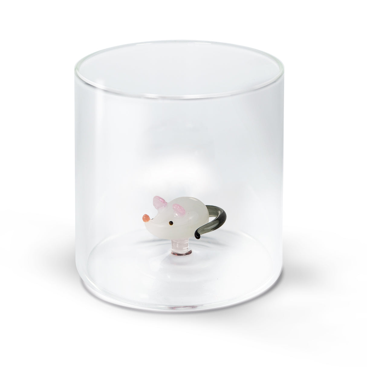 wd lifestyle wd lifestyle bicchiere vetro borosilicato cc 250 ml decoro topo ean 8055035681511