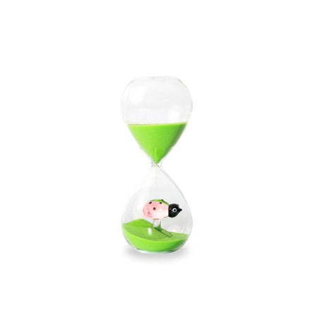 wd lifestyle wd lifestyle clessidra in vetro borosilicato con decoro interno coccinella verde rosa ean 8055035682266