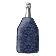 Seau à glace souple WD LifeStyle 15,5 x 22,5 x 2 cm, coloris bleu damassé