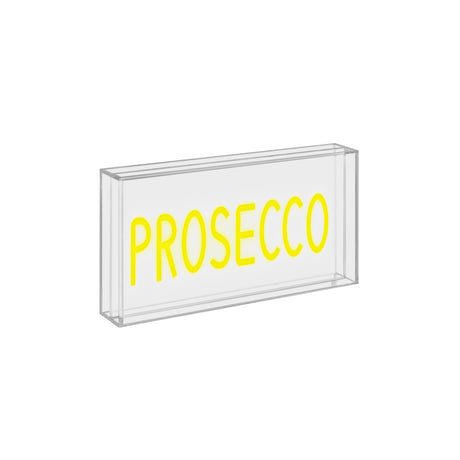 wd lifestyle wd lifestyle insegna neon con cornice in plexiglass 30 x 15 cm decoro prosecco ean 8055035681672