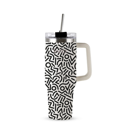 wd lifestyle wd lifestyle mug americana in acciaio inox 12 lt decoro geometrico ean 8055035683911