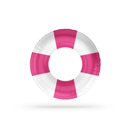 wd lifestyle wd lifestyle salvagente gonfiabile decorazione fasce bianche e rosa