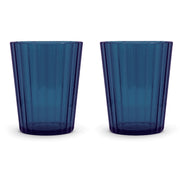 Lot de 2 verres acryliques WD LifeStyle 370 ml bleus