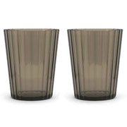 Lot de 2 verres acryliques WD LifeStyle 370 ml marron