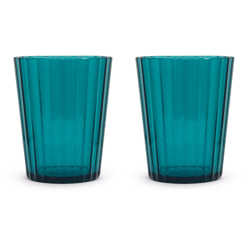 wd lifestyle wd lifestyle set 2 bicchieri in acrilico 370 ml turchese ean 8033040744995