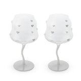 wd lifestyle wd lifestyle set 2 calici cocktail 450 ml decoro cuori bianchi ean 8055035681993