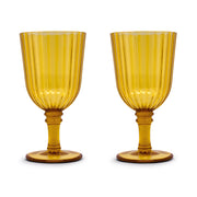 Lot de 2 verres acryliques WD LifeStyle 460 ml Ambre