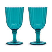 Lot de 2 verres acryliques WD LifeStyle 460 ml Turquoise