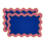 Set de 2 sets de table en coton rose WD LifeStyle