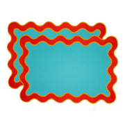 Set de 2 sets de table en coton rouge WD LifeStyle