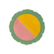 Dessous de plat en grès WD LifeStyle, diamètre 18 cm, vert