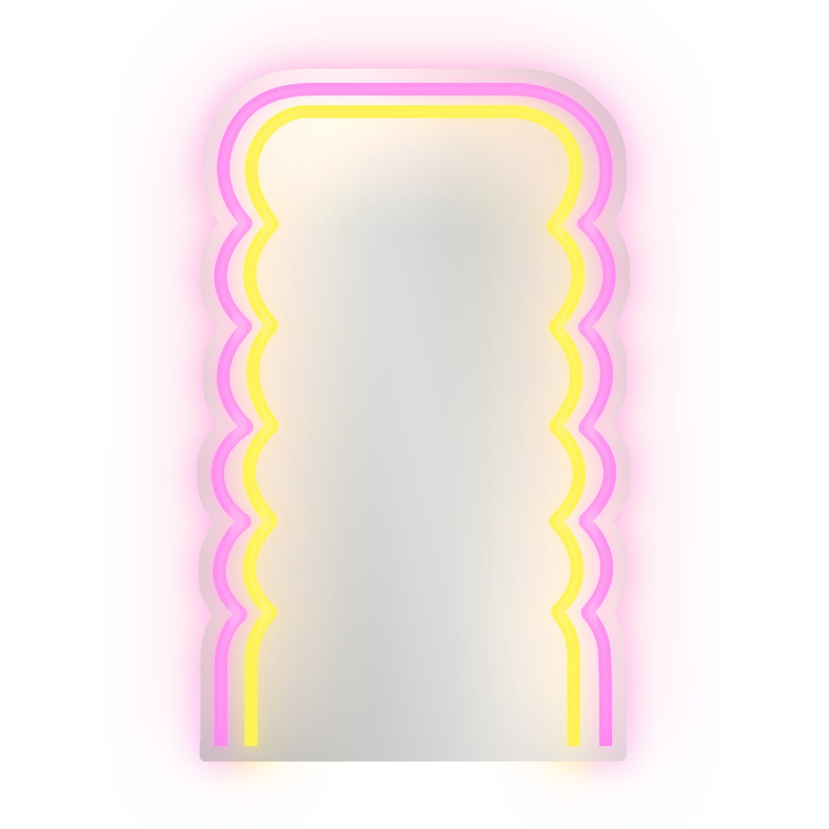 wd lifestyle wd lifestyle specchio decorativo con luci led 20 x 33 cm decoro onde ean 8053300577989