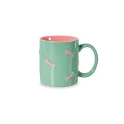WD LifeStyle Mug en grès décor os rose