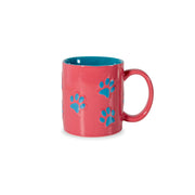 WD LifeStyle Mug en pierre de taille décoré d'une patte bleue.