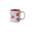 wd lifestyle wd lifestyle tazza in stoneware decoro zampa rossa ean 8055035683232