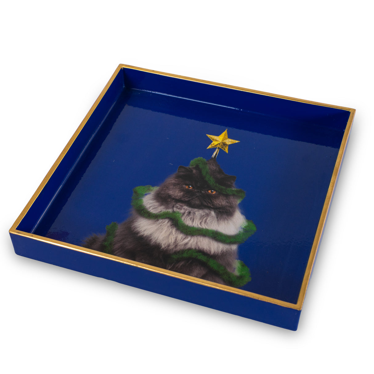 wd lifestyle wd lifestyle vassoio svuota tasche quadrato 20 x 20 cm decoro gatto natale ean 8055035682693