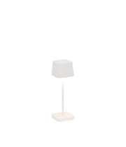 Lampe de table Zafferano Ofelia Micro H 200 mm 67 x 67 mm Blanc mat