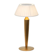 Lampe de table portable Zafferano Flaminia avec variateur LED tactile doré