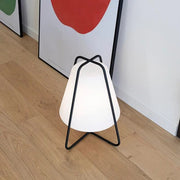 Lampe de table portable Zafferano Teepee LED à variateur tactile blanche