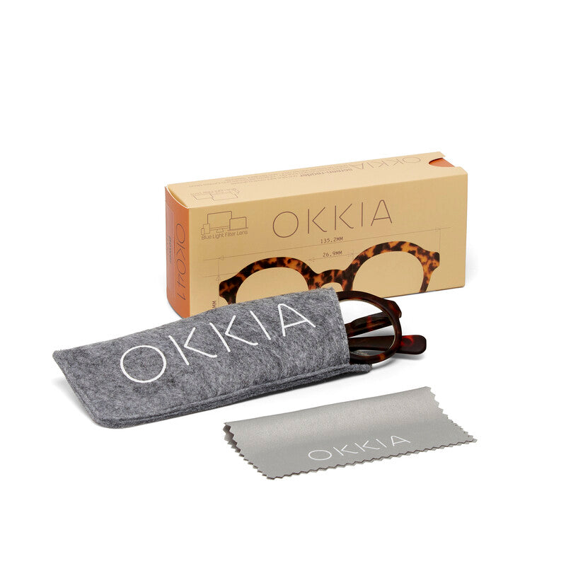 okkia okkia occhiale da lettura mod lauro premontato soft touch classic havana diottrie 1 00 ean 8055773196773