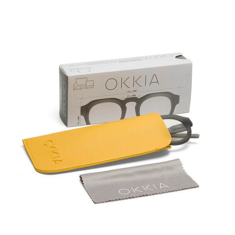 okkia okkia occhiale da lettura mod zeno premontato soft touch translucent smoke diottrie 1 50 ean 8056211375446