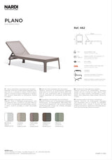 nardi nardi lettino plano tabacco tela castagno ean 8010352462939