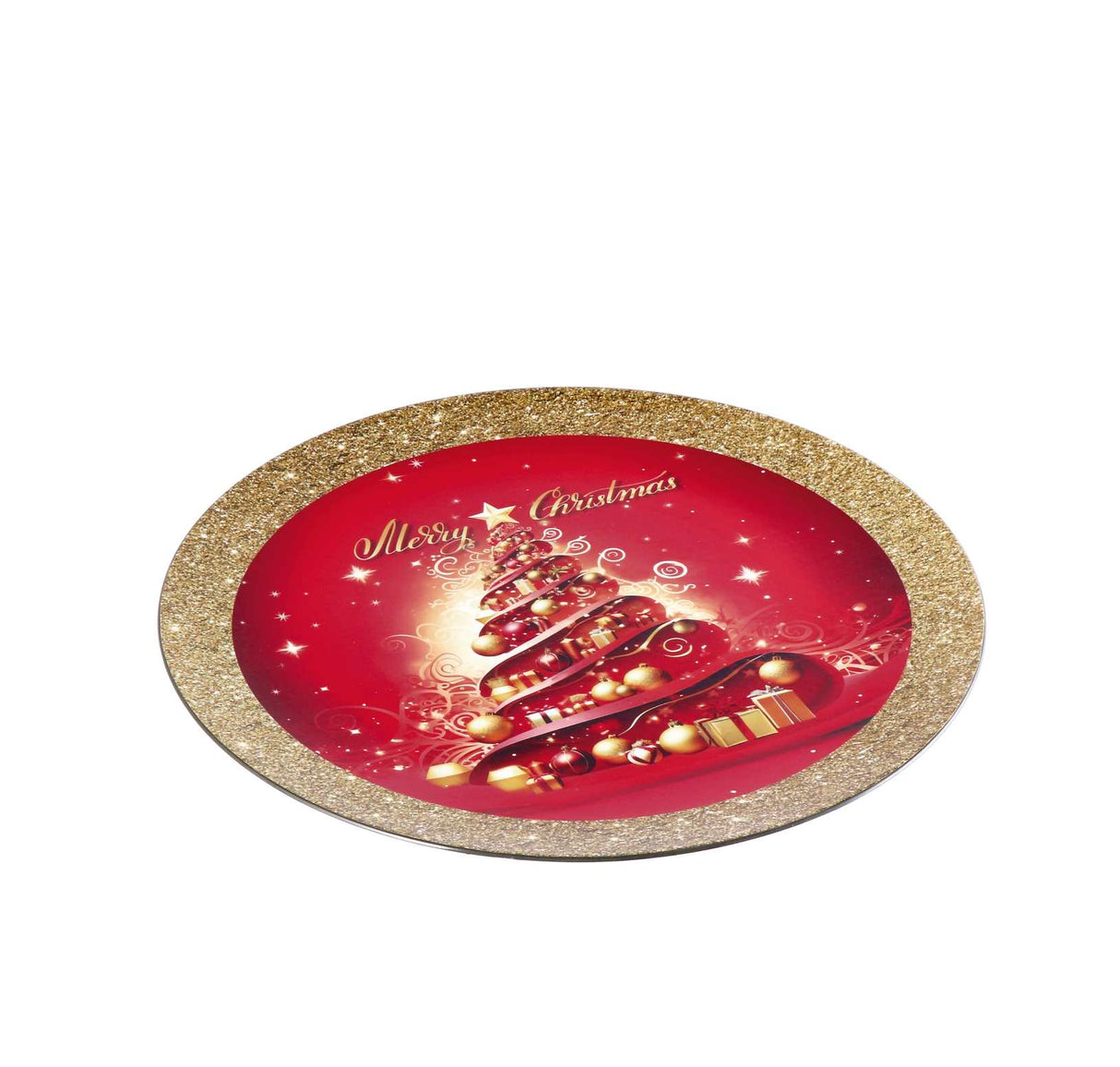 regalo italiano regalo italiano sottopiatto natale tondo plastica d 33 cm ass multicolor 1 pz ean 8057586065031