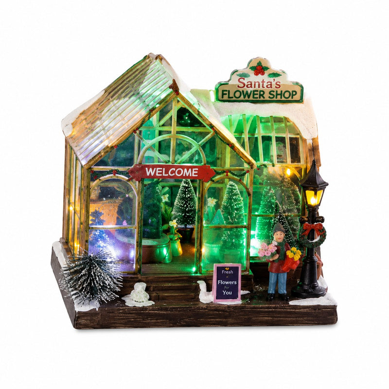 ad trend ad trend paesaggio di natale invernale con led movimento e musica plastica e resina ass 1 pz ean 8057586267077