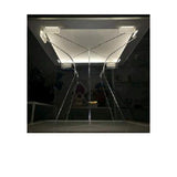 bigiemme bigiemme alzata trasparente in plexiglass per top led 39x39 cm h 20 cm