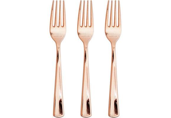 immagine-2-bigiemme-forchette-plastica-metallizzate-rosegold-h-19-cm-24-pz-ean-092352988358