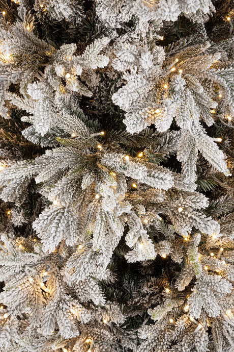 bizzotto bizzotto albero di natale berskshire innevato h 210 cm d 132 cm 4 943 rami 1 900 luci bianco ean 8051836720190