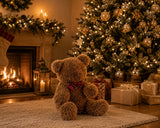 bizzotto bizzotto decorazione orso di natale in erba sintetica con fiocco rosso h 50 cm decorazione natalizia ean 8051836822238