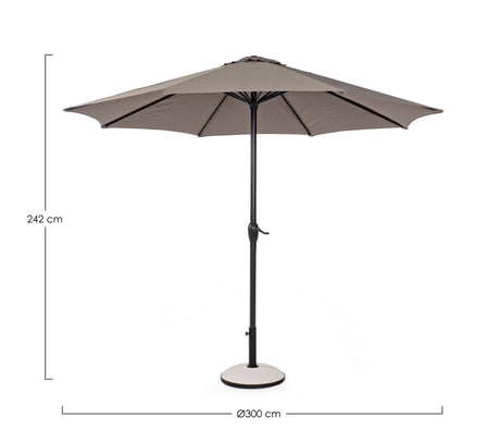 bizzotto bizzotto ombrellone kalife d 3 mt tortora ean 8051836094017