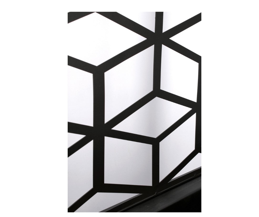 bizzotto bizzotto portafiore silvy rettangolare geometric 76 x 41 cm h 152 cm nero ean 8051836680715
