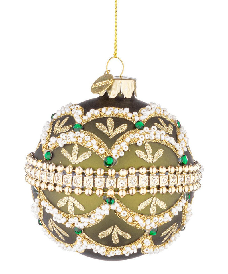 bizzotto bizzotto sfera di natale beloved d 80 mm ass verde rosso oro 1 pz ean 8051836748972
