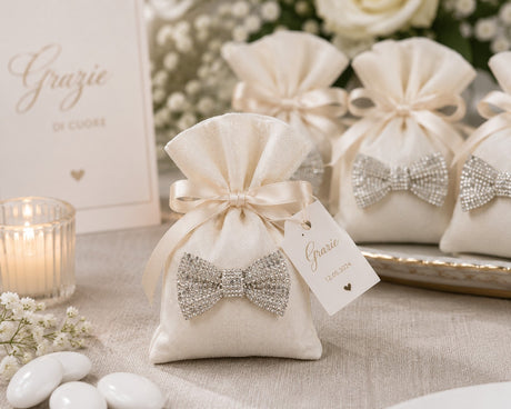 cupidoco cupidoco fiocco con strass adesivo decorazione bomboniere e confezioni regalo 55 mm ean 8058196013344