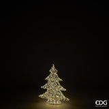 edg enzo de gasperi edg enzo de gasperi albero di natale led pearls 400 microled h 59 cm l 48 cm l 12 cm ip44 light gold ean 8059824546685
