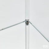 edg enzo de gasperi edg enzo de gasperi alzata decorativa splendor quadrata h 78 cm l 25 cm l 25 cm vetro natural ean 8059824574480