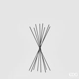 edg enzo de gasperi edg enzo de gasperi bastoncini neri per profumatore in plastica h 42 cm cf 8 pz confezione regalo ean 8059824074133