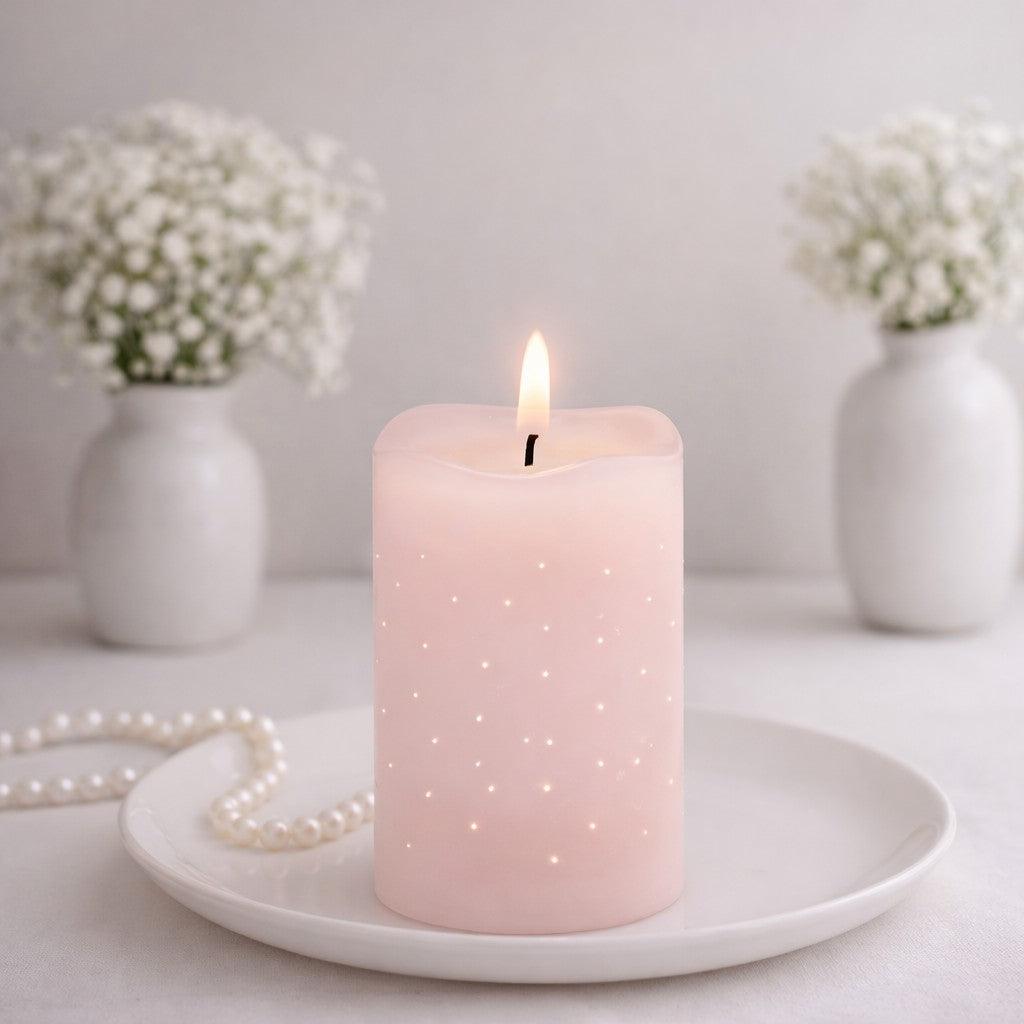 edg enzo de gasperi edg enzo de gasperi candela led starry con moccolo h 125 cm d 75 cm ip20 rosa chiaro ean 8059824475756