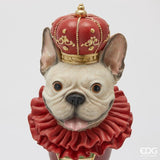 edg enzo de gasperi edg enzo de gasperi decoro bulldog natalizio h 36 cm d 145 cm bianco rosso ean 8059824541550