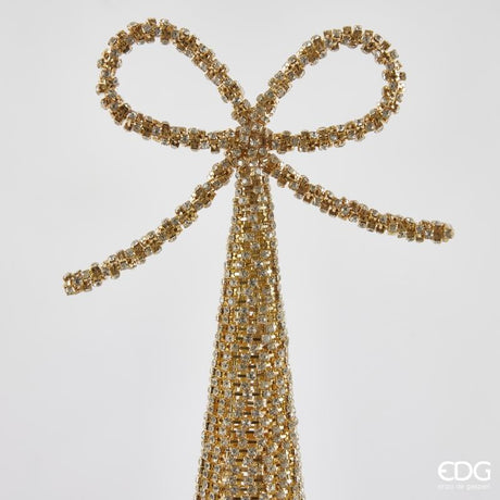 edg enzo de gasperi edg enzo de gasperi decoro cono jewel natale h 66 cm gold ean 8059824497536