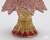 edg enzo de gasperi edg enzo de gasperi decoro decoglitter pino di natale h 345 cm d 11 cm poliresina mix rosa ean 8059824597977