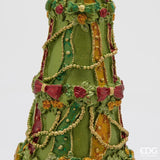 edg enzo de gasperi edg enzo de gasperi decoro decoglitter pino e fiocchi di natale h 31 cm d 10 cm poliresina multicolor ean 8059824597953