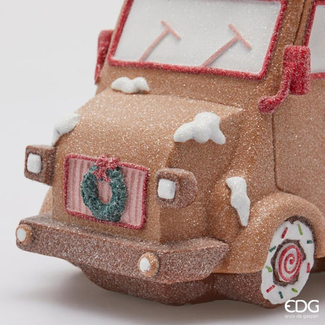 edg enzo de gasperi edg enzo de gasperi decoro furgoncino marzapane natale h 22 cm l 26 cm l 135 cm multicolo ean 8059824561626