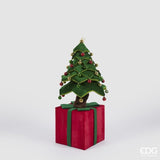 edg enzo de gasperi edg enzo de gasperi decoro pino di natale su pacco da appendere h 150 cm telescopico green ean 8059824520920