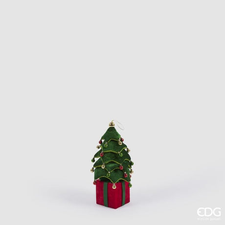 edg enzo de gasperi edg enzo de gasperi decoro pino di natale su pacco da appendere h 70 cm telescopico green ean 8059824521118