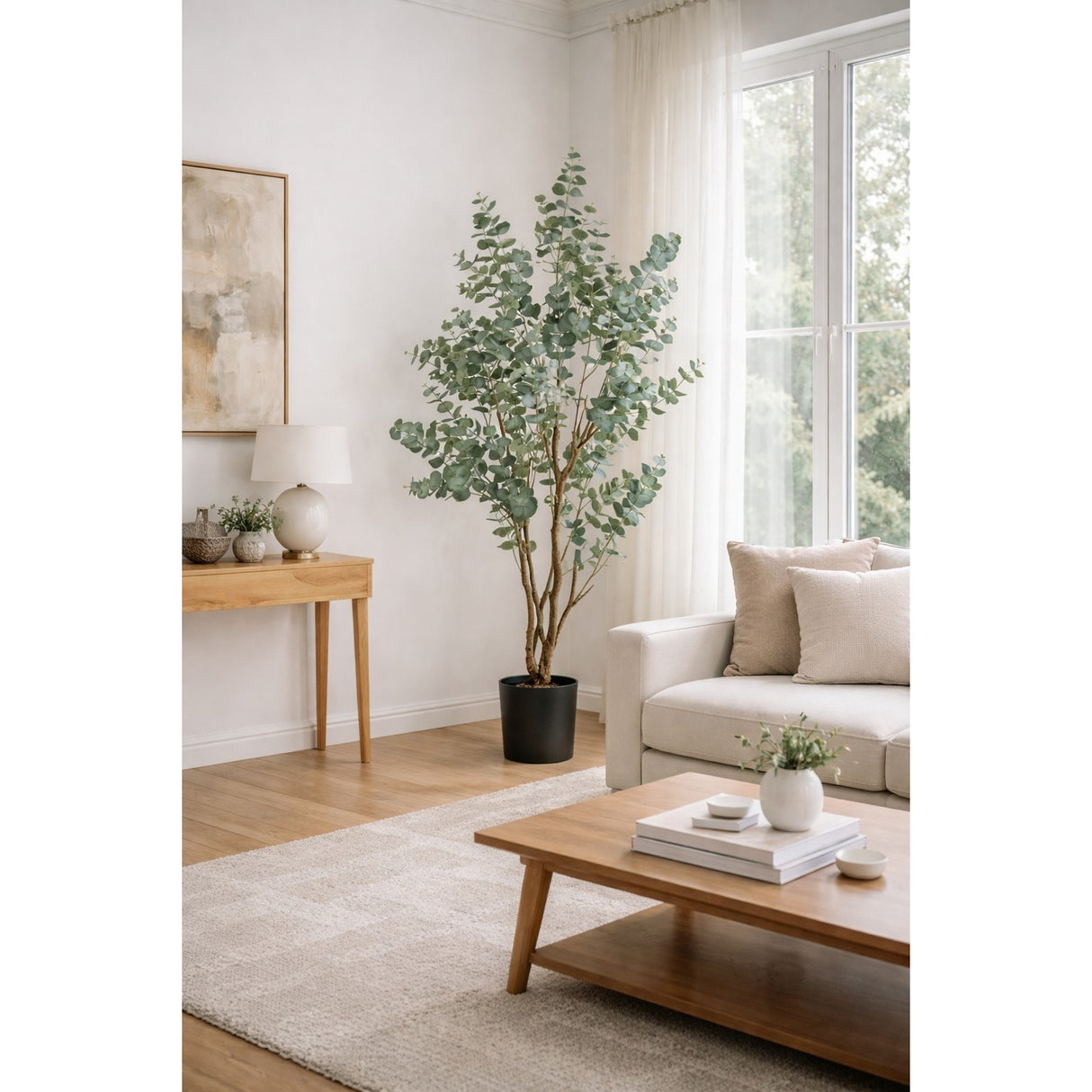 edg enzo de gasperi edg enzo de gasperi eucalipto con vaso h 210 cm pianta artificiale verde ean 8059824607461