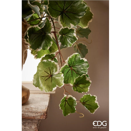 edg enzo de gasperi edg enzo de gasperi geranio bell cadente anti uv h 50 cm pianta artificiale bianco verde ean 8059824051806